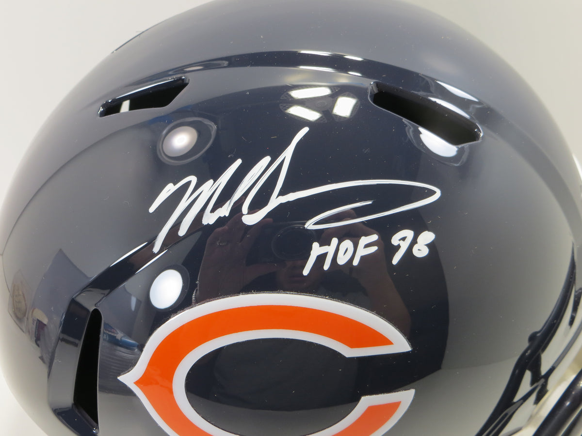 MIKE SINGLETARY SIGNED CHICAGO BEARS FULL SIZE HELMET w/HOF 98 Baylor Bears BAS