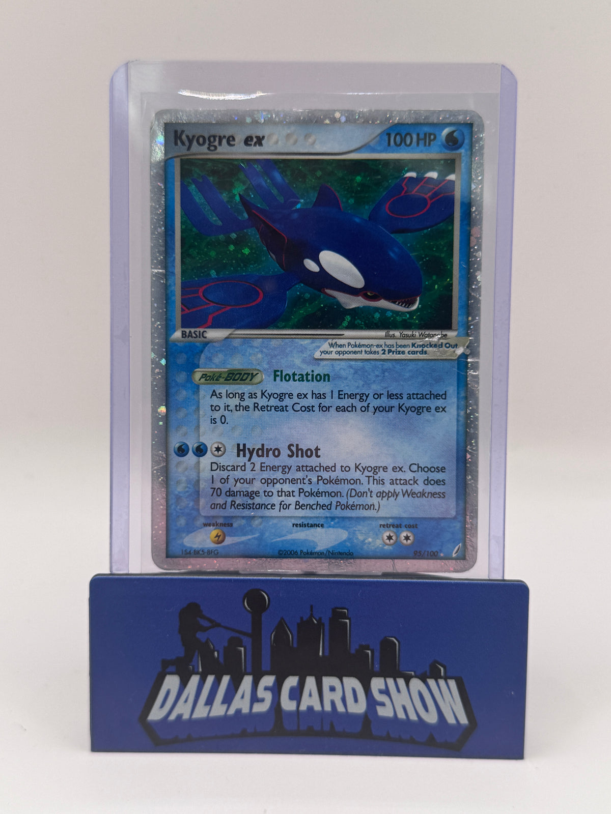 2006 Pokemon - Kyogre ex (Holo) - 95/100 EX Crystal Guardians DMG'd