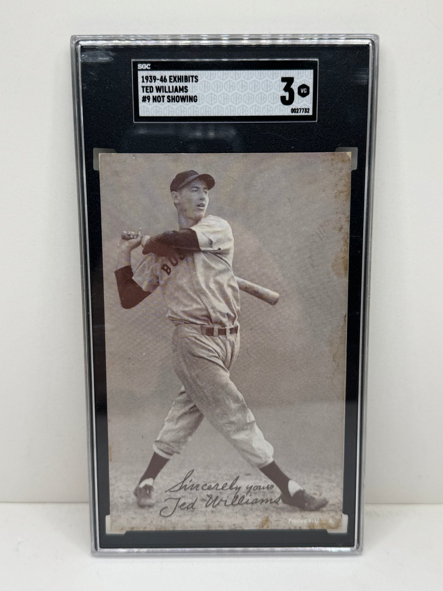 1936-43 Exhibits #9 Ted Williams Not Showing SGC 3