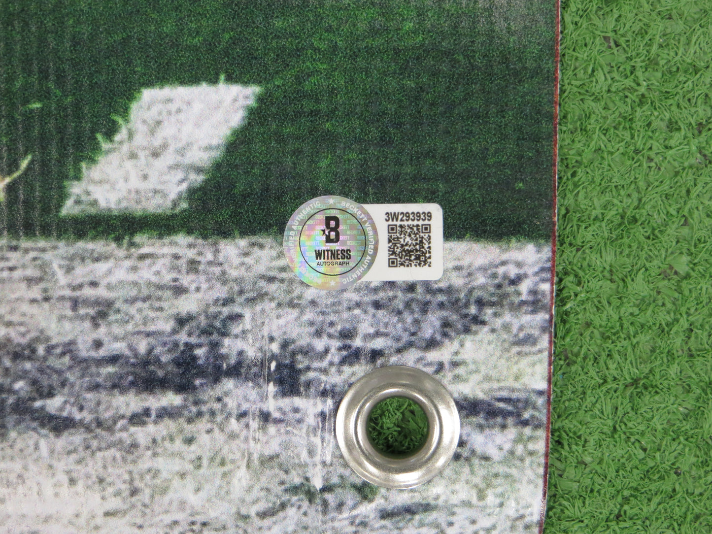 RICKEY JACKSON SIGNED New Orleans Saints Dallas Card Show 36x60 VINYL BANNER BAS COA