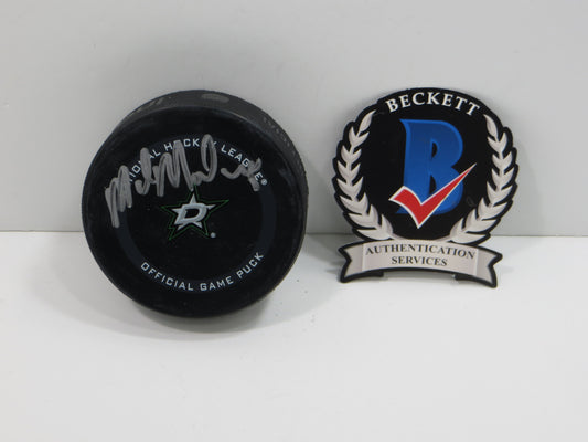 MIKE MODANO DALLAS STARS SIGNED AUTHENTIC OFFICIAL HOCKEY PUCK BAS