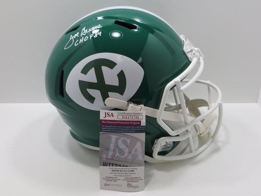 JOE GREENE NORTH TEXAS MEAN GREEN SIGNED FULL SIZE HELMET w/CHOF84 JSA COA