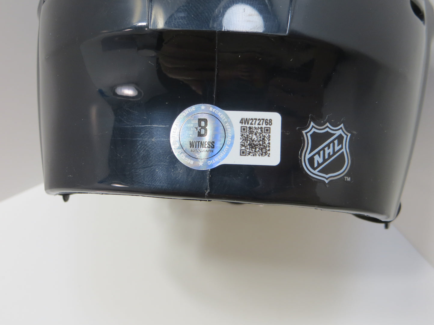 DERIAN HATCHER  DALLAS STARS SIGNED MINI HOCKEY HELMET w/99 CUP BAS COA