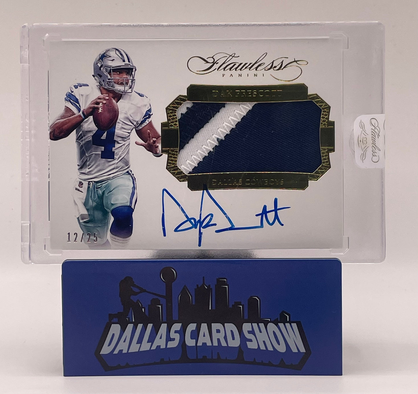 2016 Panini Flawless #RCDP Dak Prescott Rookie Patch Autograph /25