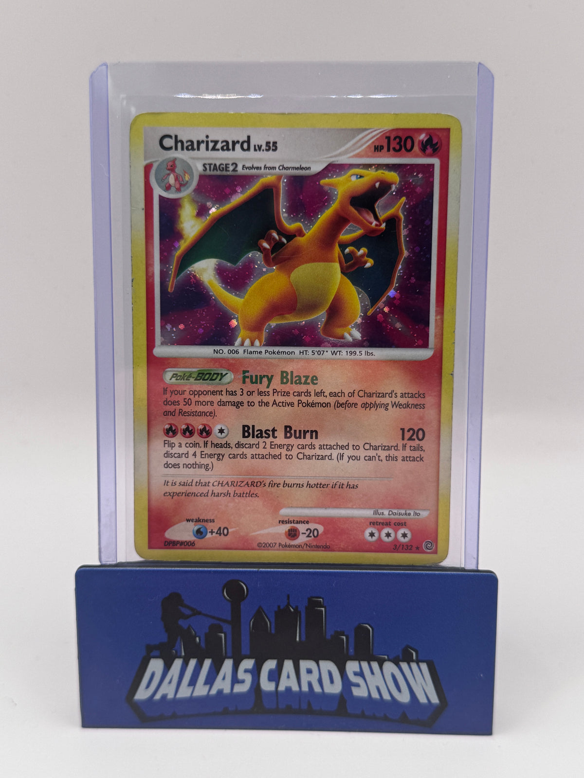 2007 Pokemon - Charizard (Holo) - 3/132 Secret Wonders HP