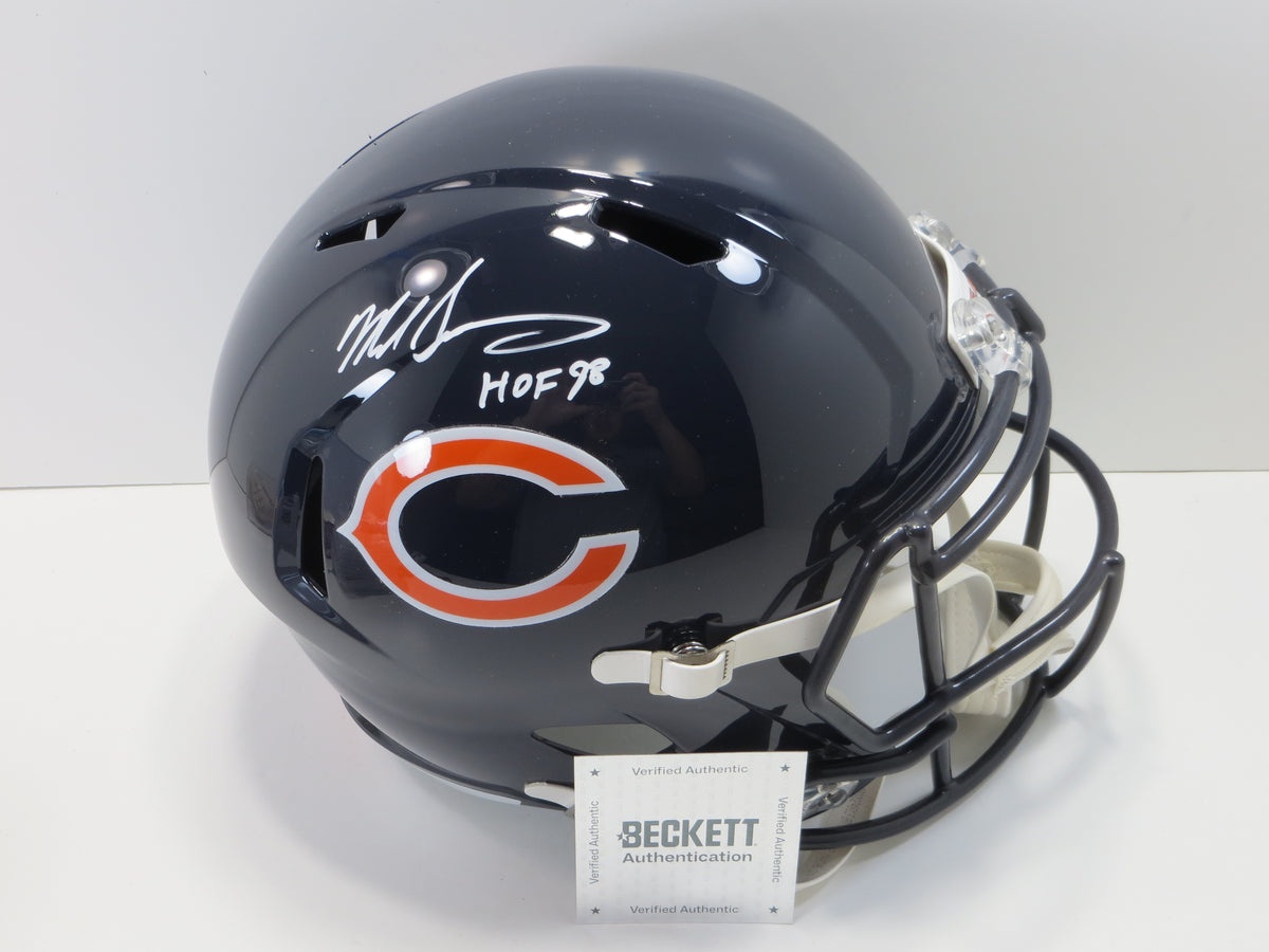 MIKE SINGLETARY SIGNED CHICAGO BEARS FULL SIZE HELMET w/HOF 98 Baylor Bears BAS