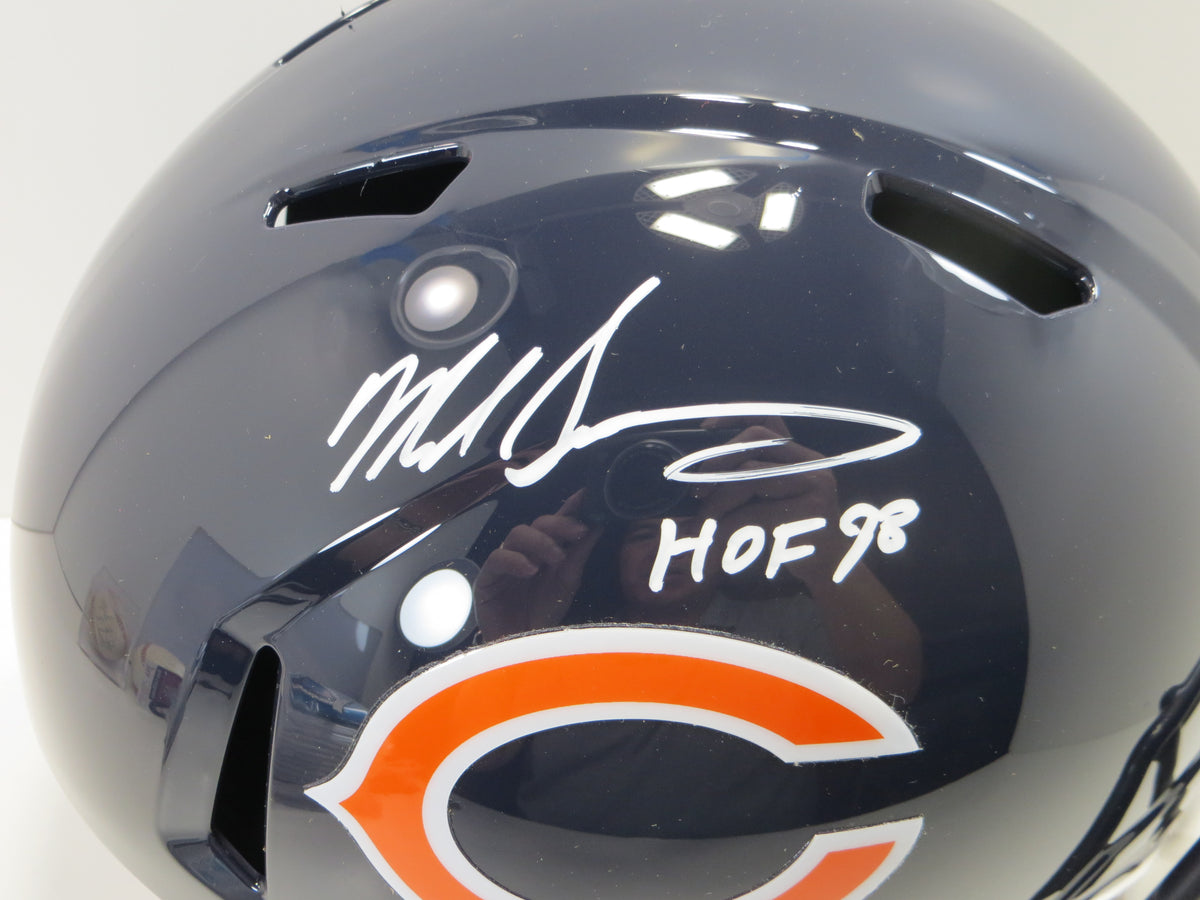 MIKE SINGLETARY SIGNED CHICAGO BEARS FULL SIZE HELMET w/HOF 98 Baylor Bears BAS