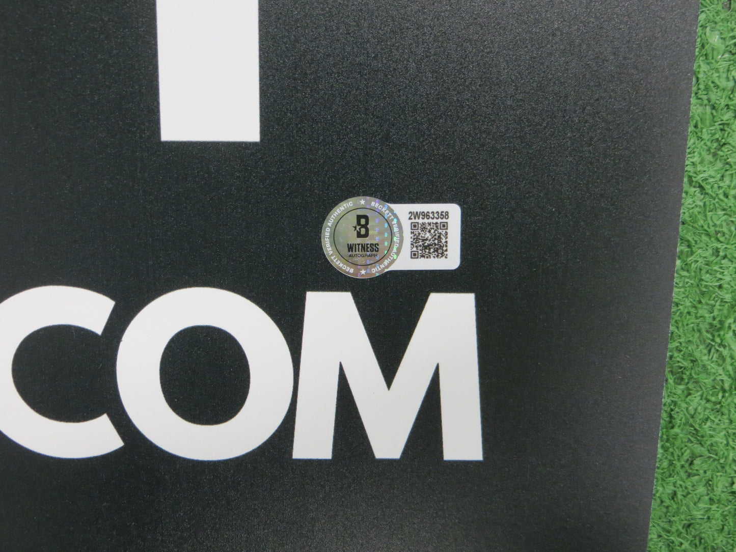 SEBASTIAN WALCOTT TEXAS RANGERS SIGNED 24x36 Dallas Card Show FOAM BOARD BAS COA