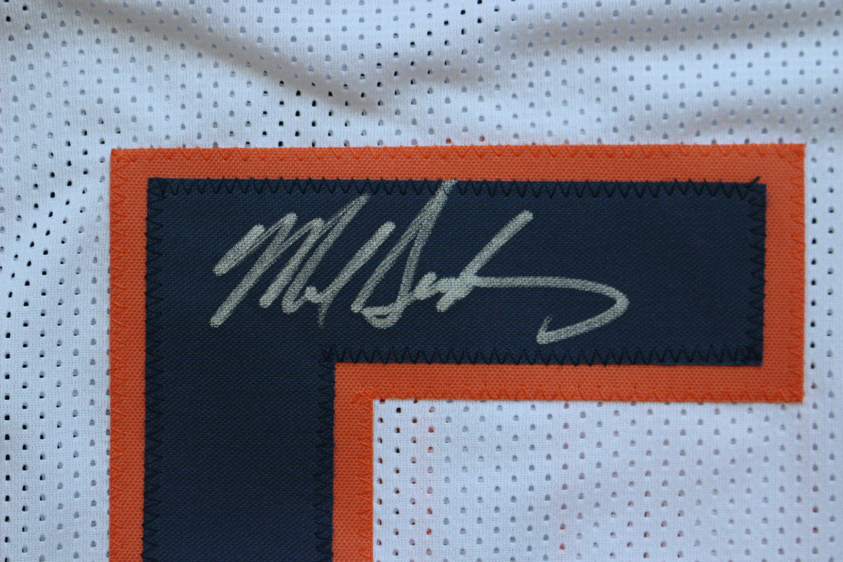 MIKE SINGLETARY CHICAGO BEARS SIGNED WHITE JERSEY w/HOF 98 Baylor Bears BAS