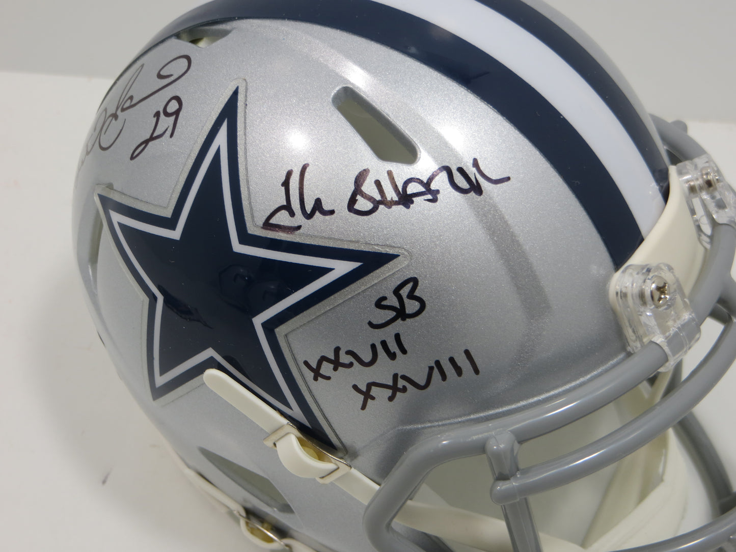 KENNETH KENNY GANT DALLAS COWBOYS SIGNED Riddell MINI HELMET w/Shark BAS