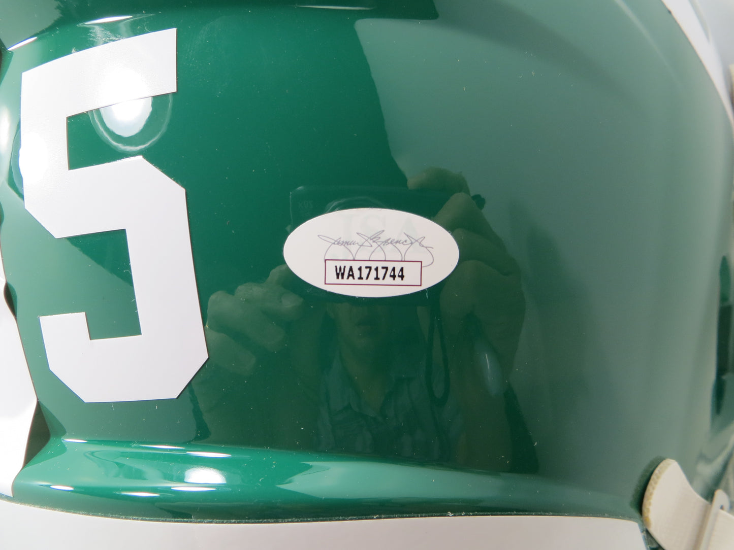 JOE GREENE NORTH TEXAS MEAN GREEN SIGNED FULL SIZE HELMET w/CHOF84 JSA COA