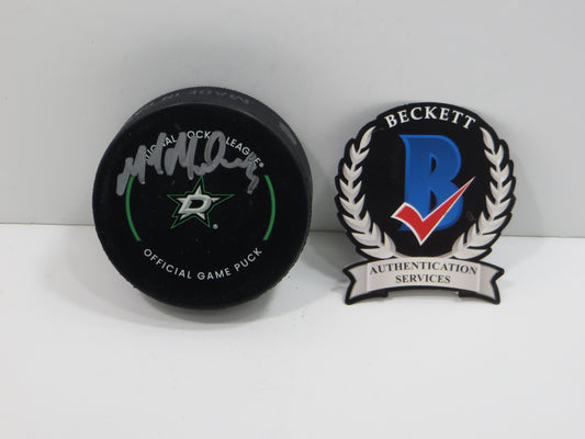 MIKE MODANO DALLAS STARS SIGNED AUTHENTIC OFFICIAL HOCKEY PUCK BAS