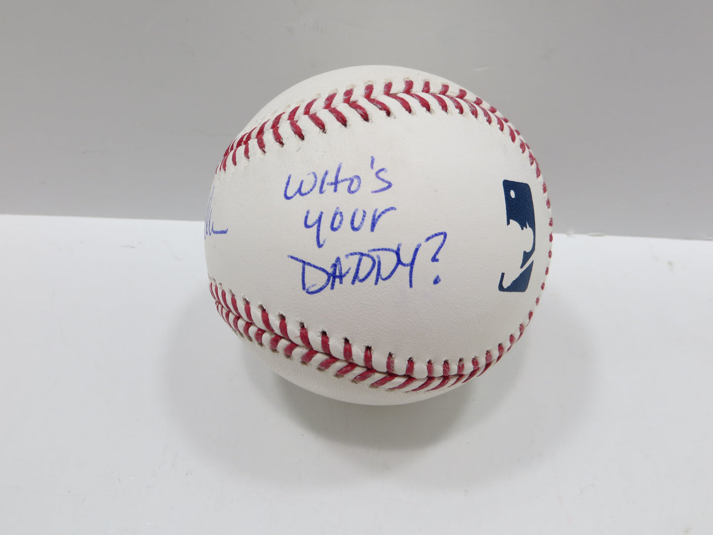 PAT PATRICK MAHOMES SR SIGNED OML BASEBALL Twins Cubs Mets Rangers w/INSC BAS