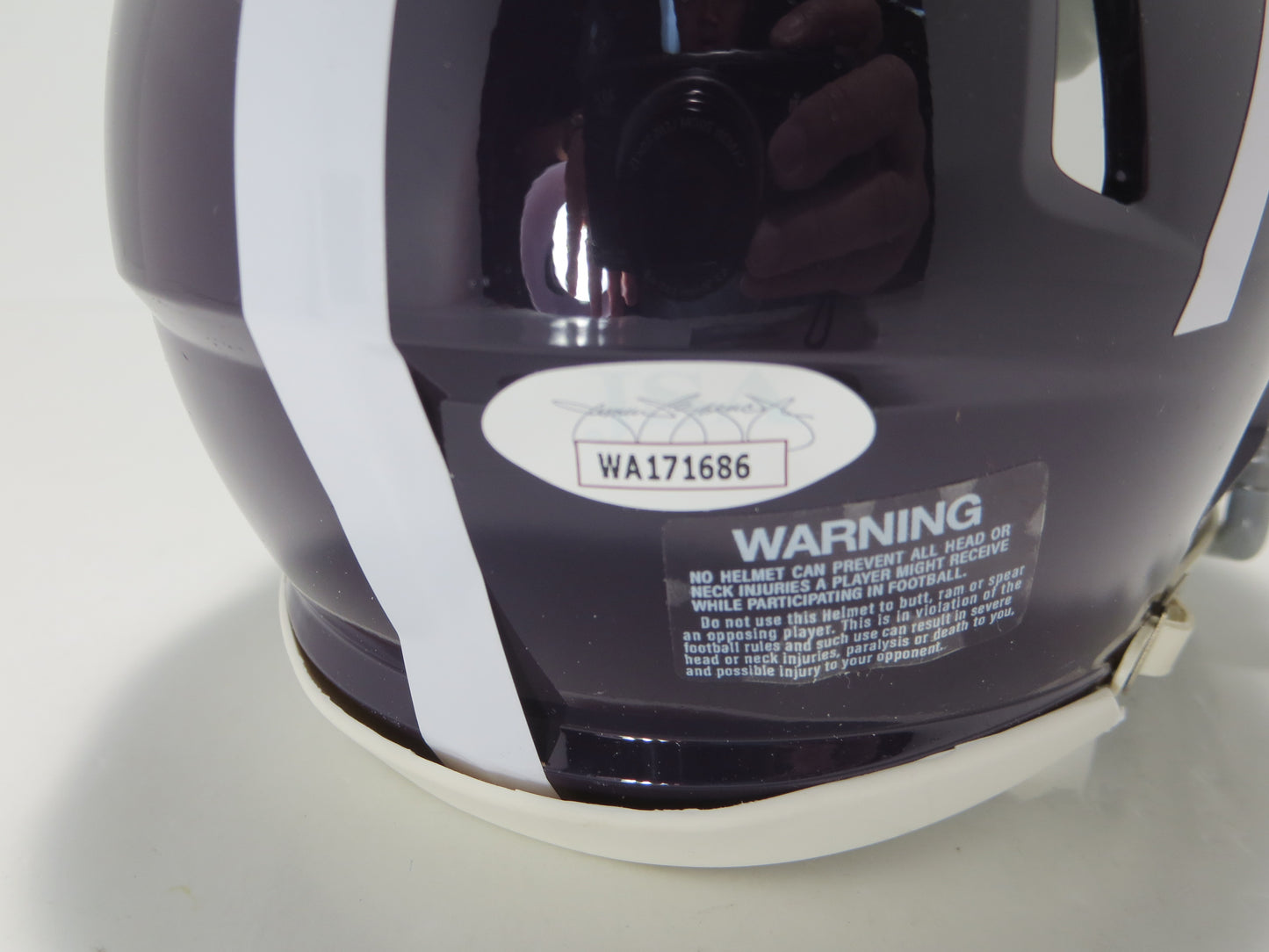 BOB LILLY SIGNED TCU HORNED FROGS #72 MINI HELMET w/MULTI INSCs JSA COA