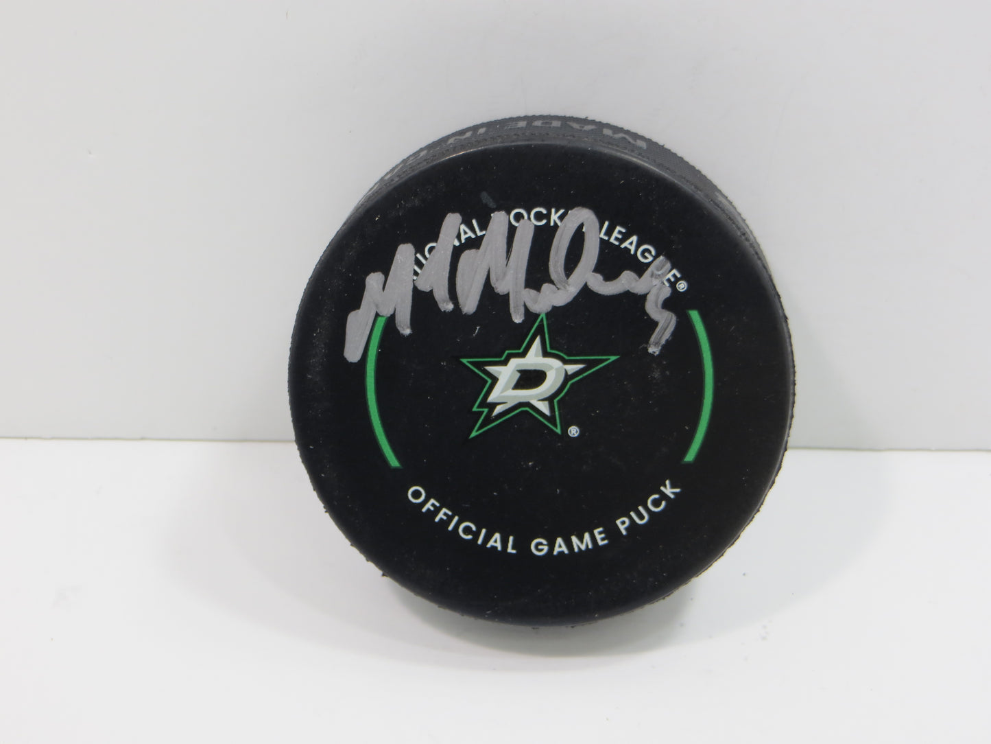 MIKE MODANO DALLAS STARS SIGNED AUTHENTIC OFFICIAL HOCKEY PUCK BAS