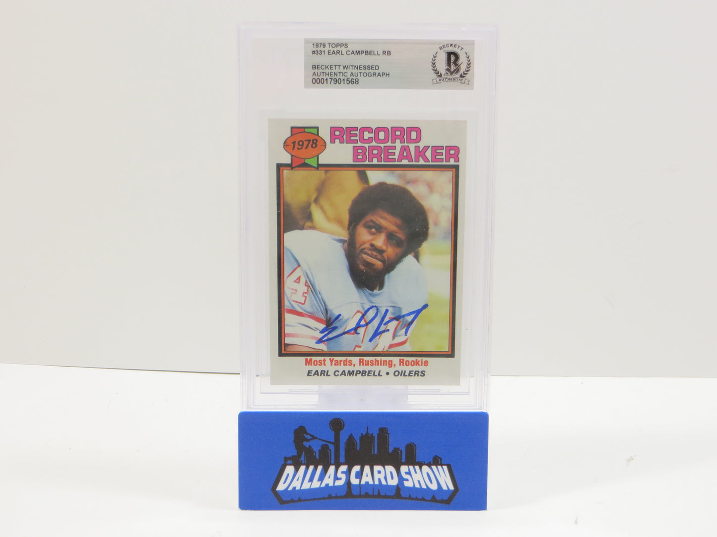 1979 TOPPS #331 EARL CAMPBELL BGS 10 AUTO