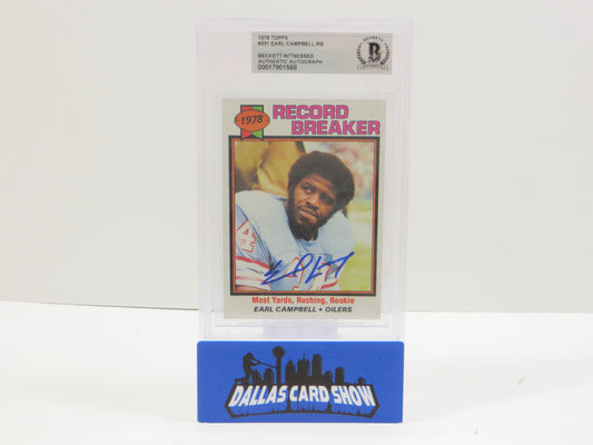1979 TOPPS #331 EARL CAMPBELL BGS 10 AUTO