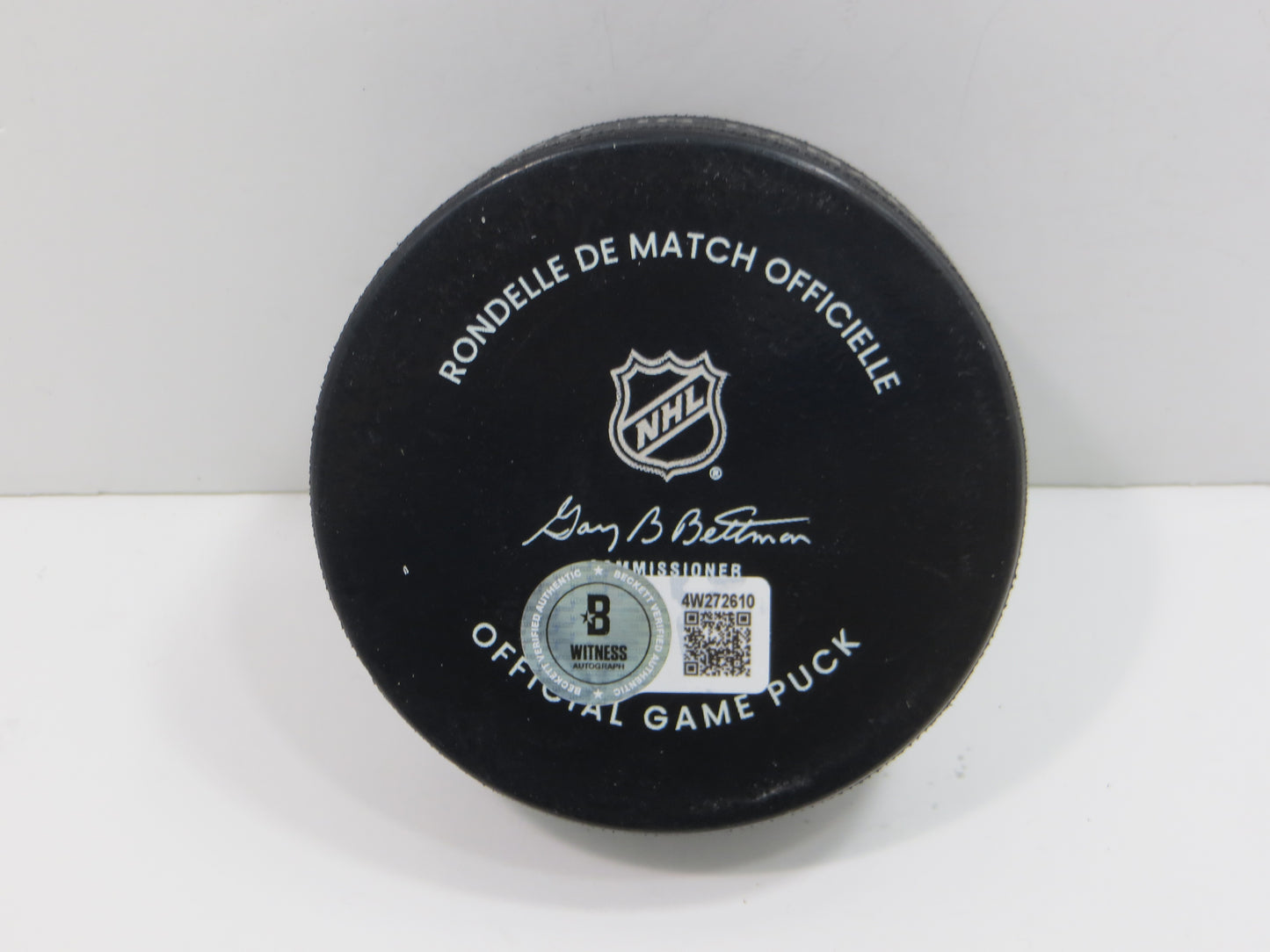 MIKE MODANO DALLAS STARS SIGNED AUTHENTIC OFFICIAL HOCKEY PUCK BAS