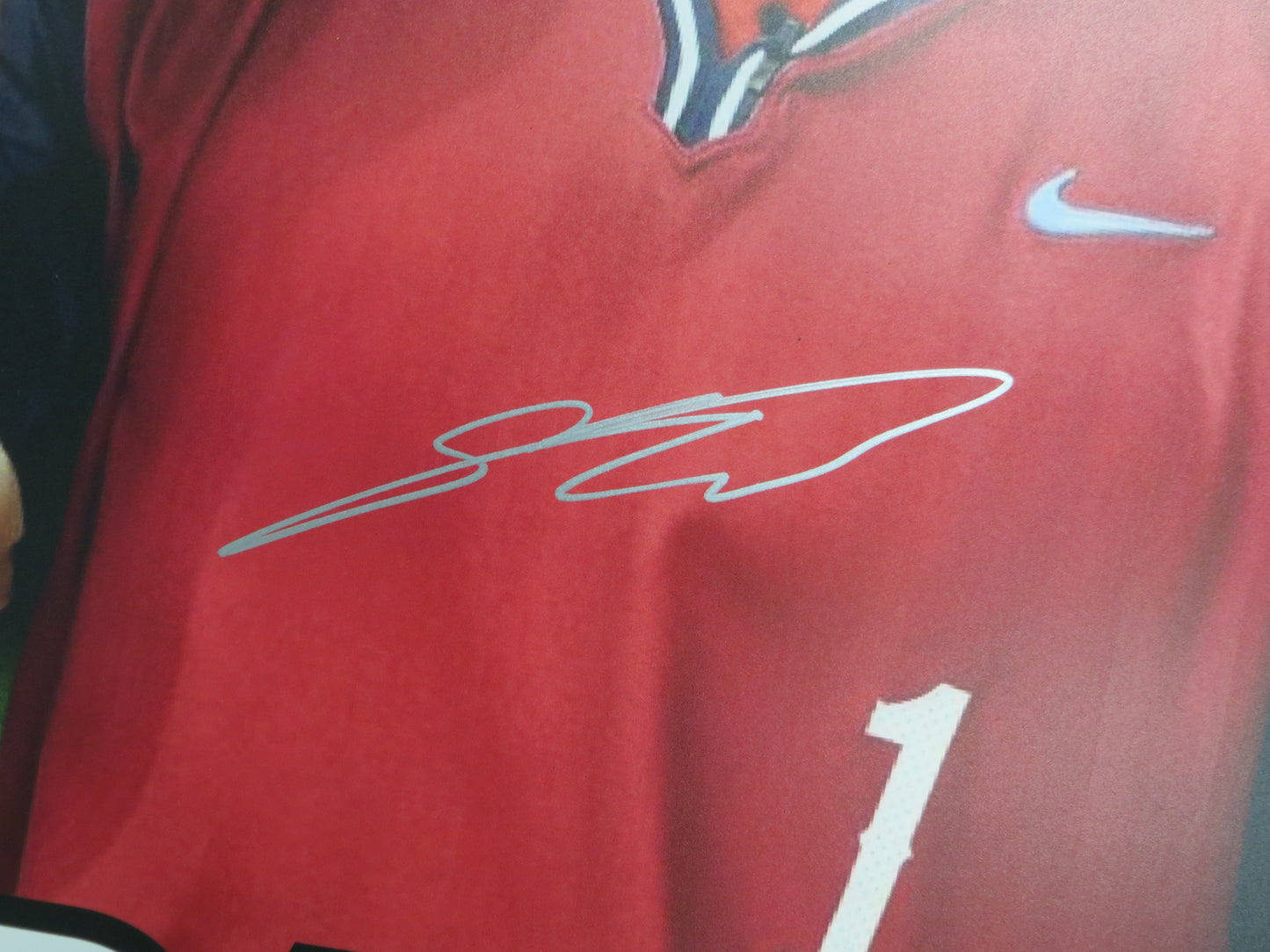 SEBASTIAN WALCOTT TEXAS RANGERS SIGNED 24x36 Dallas Card Show FOAM BOARD BAS COA