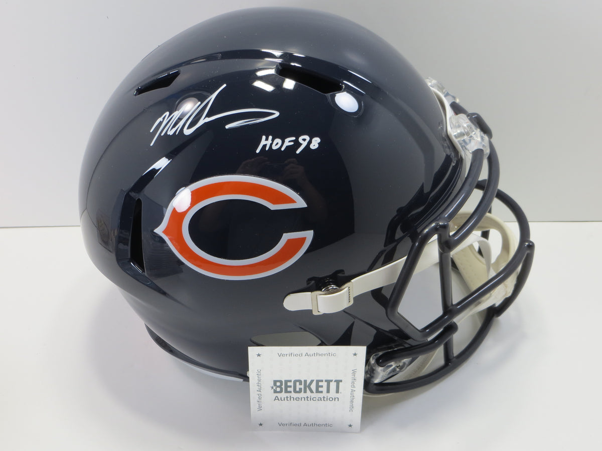 MIKE SINGLETARY SIGNED CHICAGO BEARS FULL SIZE HELMET w/HOF 98 Baylor Bears BAS