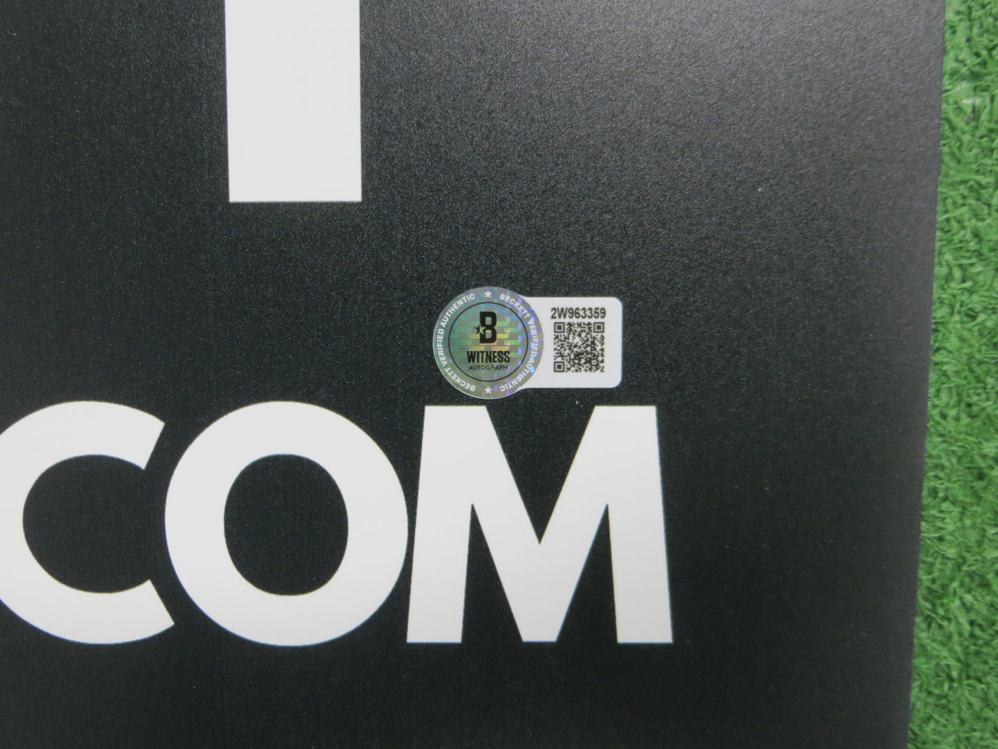 SEBASTIAN WALCOTT TEXAS RANGERS SIGNED 24x36 Dallas Card Show FOAM BOARD BAS COA