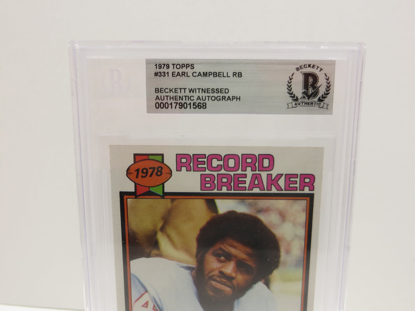 1979 TOPPS #331 EARL CAMPBELL BGS 10 AUTO