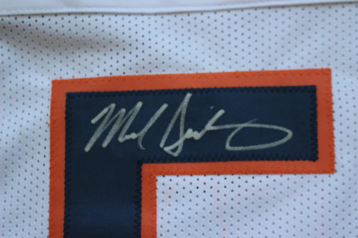 MIKE SINGLETARY CHICAGO BEARS SIGNED WHITE JERSEY w/HOF 98 Baylor Bears BAS
