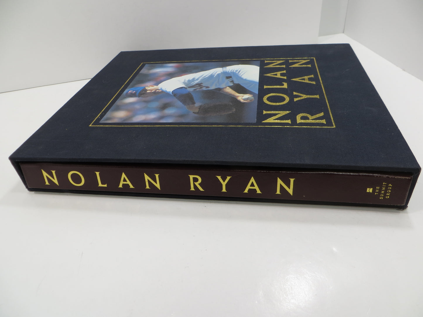 NOLAN RYAN TEXAS RANGERS ASTROS SIGNED HARD COVER w SLIPCASE PICTORIAL BOOK