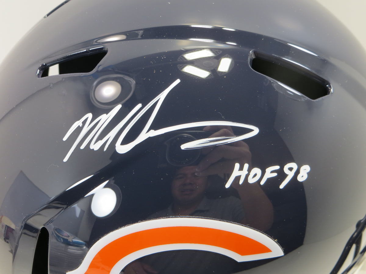 MIKE SINGLETARY SIGNED CHICAGO BEARS FULL SIZE HELMET w/HOF 98 Baylor Bears BAS