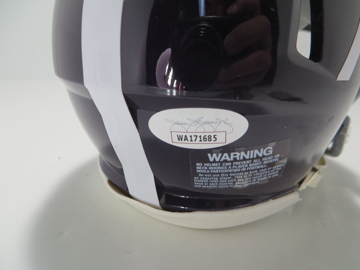 BOB LILLY SIGNED TCU HORNED FROGS #72 MINI HELMET w/MULTI INSCs JSA COA