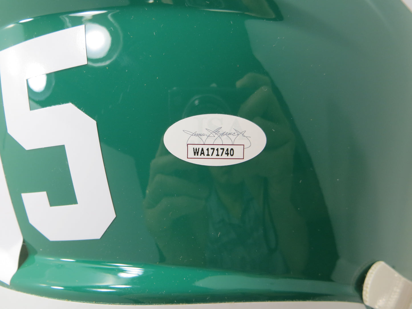 JOE GREENE NORTH TEXAS MEAN GREEN SIGNED FULL SIZE HELMET w/CHOF84 JSA COA