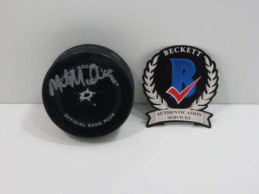 MIKE MODANO DALLAS STARS SIGNED AUTHENTIC OFFICIAL HOCKEY PUCK BAS