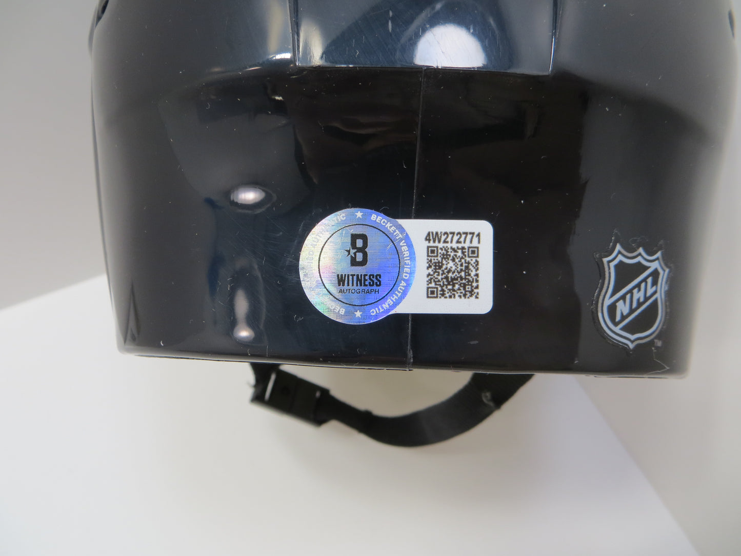 DERIAN HATCHER  DALLAS STARS SIGNED MINI HOCKEY HELMET w/99 CUP BAS COA
