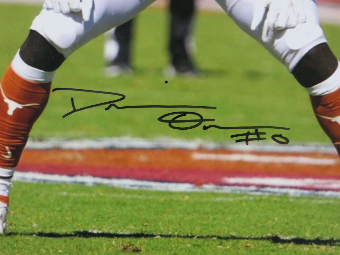 DEMARVION OVERSHOWN Texas Longhorns SIGNED Stance 16x20 PHOTO Cowboys BAS
