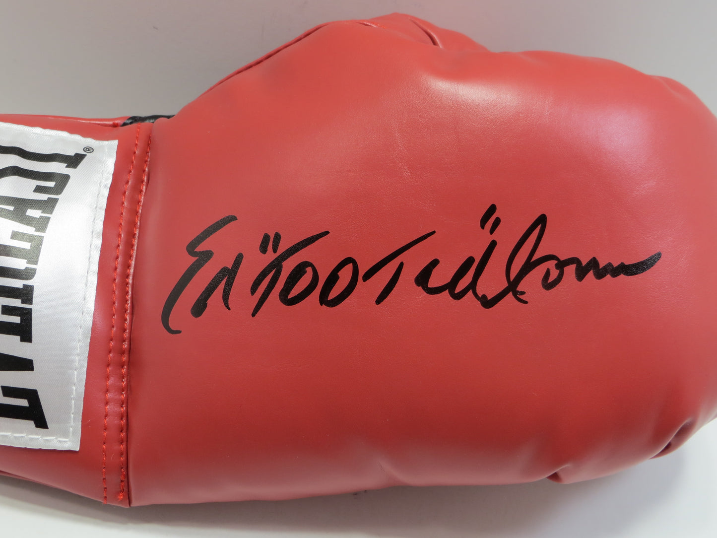 ED TOO TALL JONES SIGNED RIGHT RED BOXING GLOVE Dallas Cowboys BAS COA