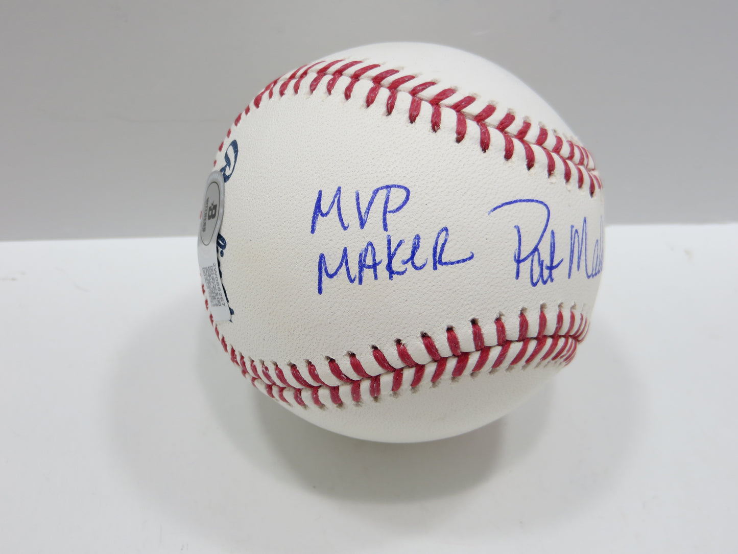 PAT PATRICK MAHOMES SR SIGNED OML BASEBALL Twins Cubs Mets Rangers w/INSC BAS