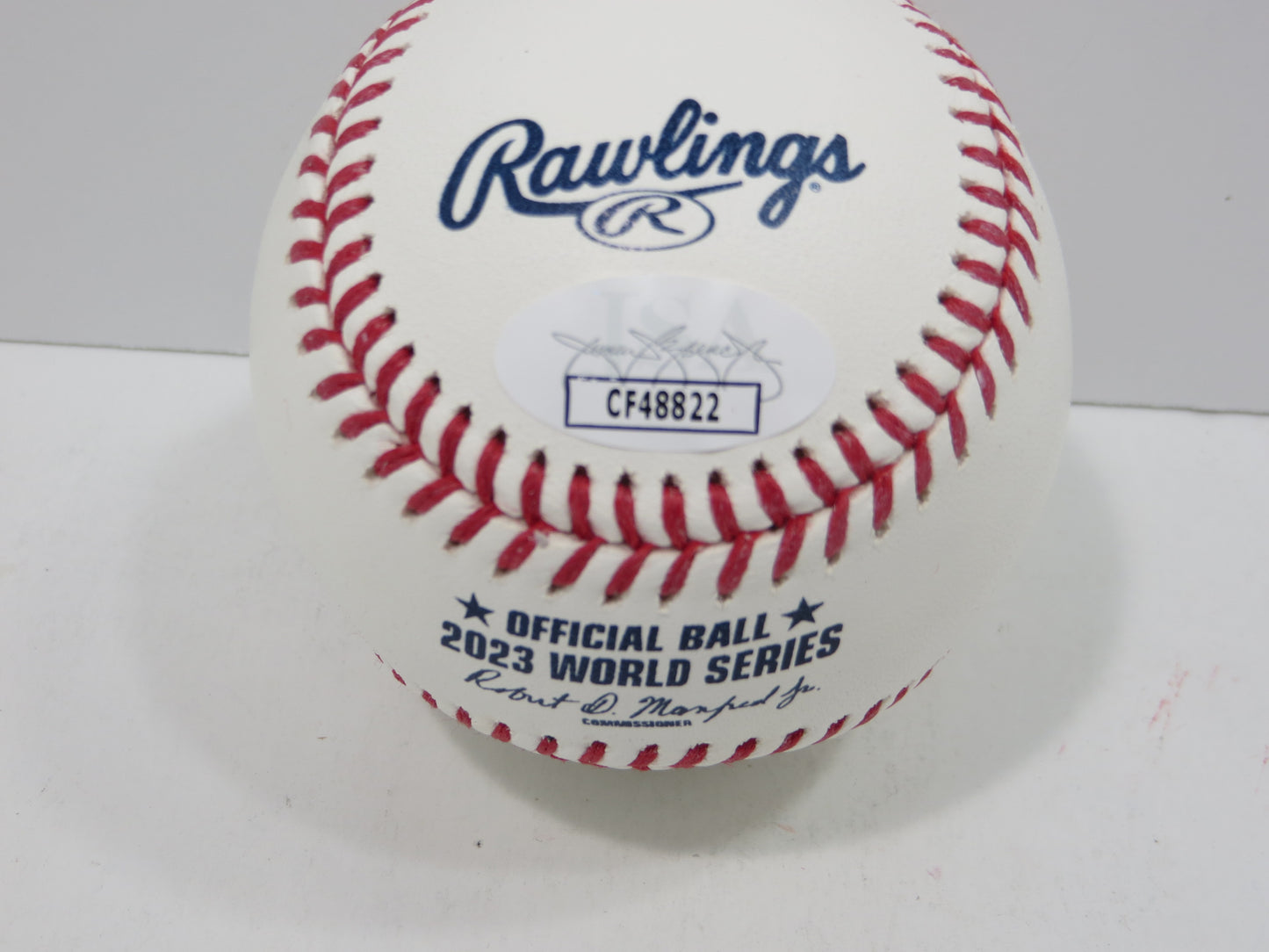 BRUCE BOCHY SIGNED Rawlings 2023 World Series BASEBALL Texas Rangers JSA COA