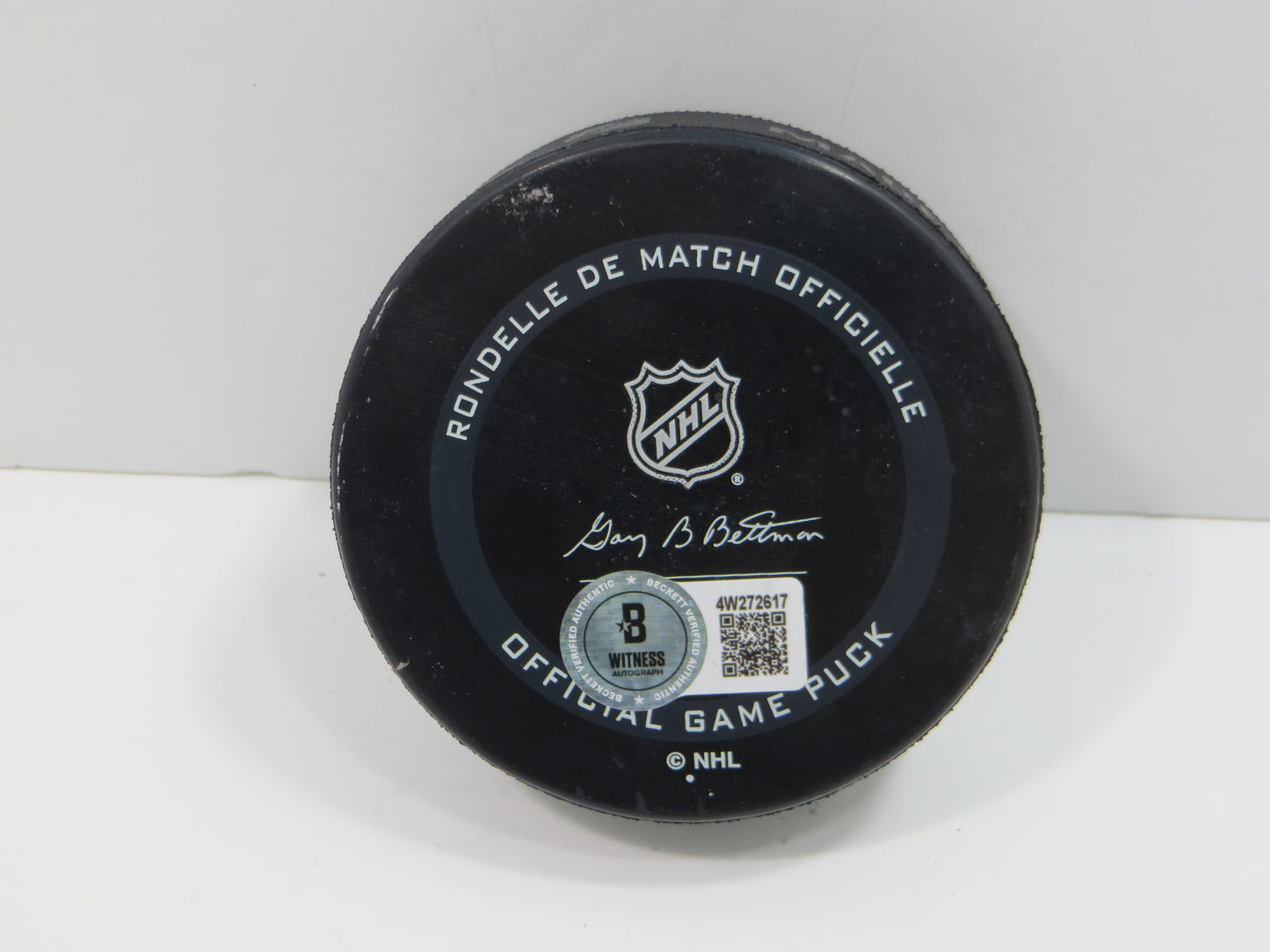 MIKE MODANO DALLAS STARS SIGNED AUTHENTIC OFFICIAL HOCKEY PUCK BAS