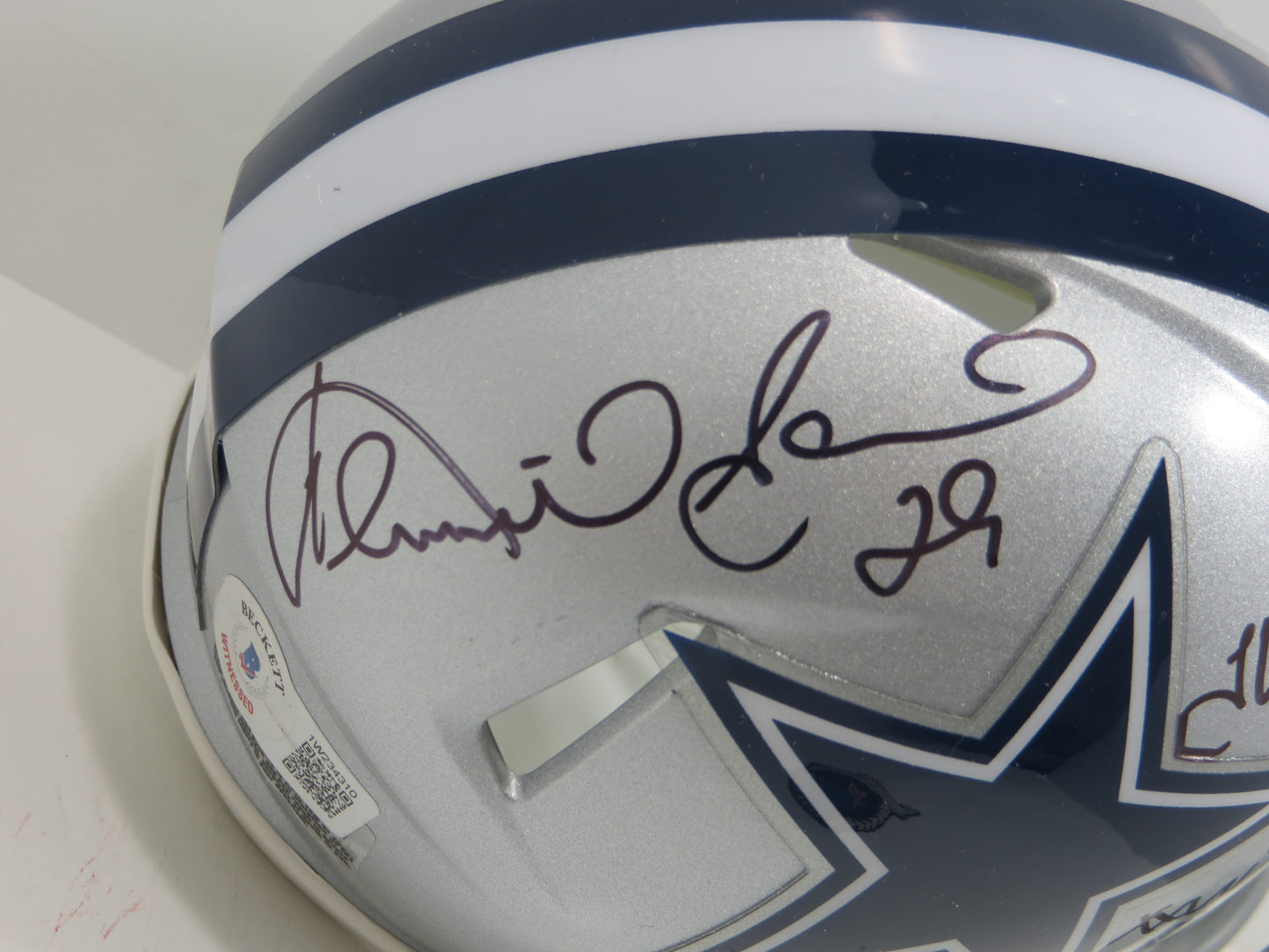 KENNETH KENNY GANT DALLAS COWBOYS SIGNED Riddell MINI HELMET w/Shark BAS
