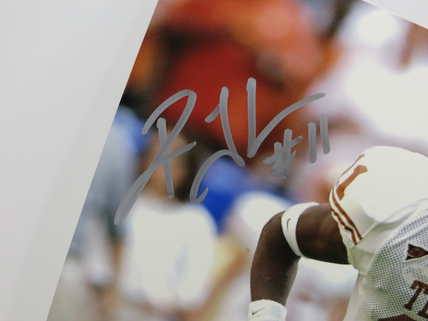 RAMONCE TAYLOR TEXAS LONGHORNS SIGNED 8x10 PHOTO OpenField BAS COA