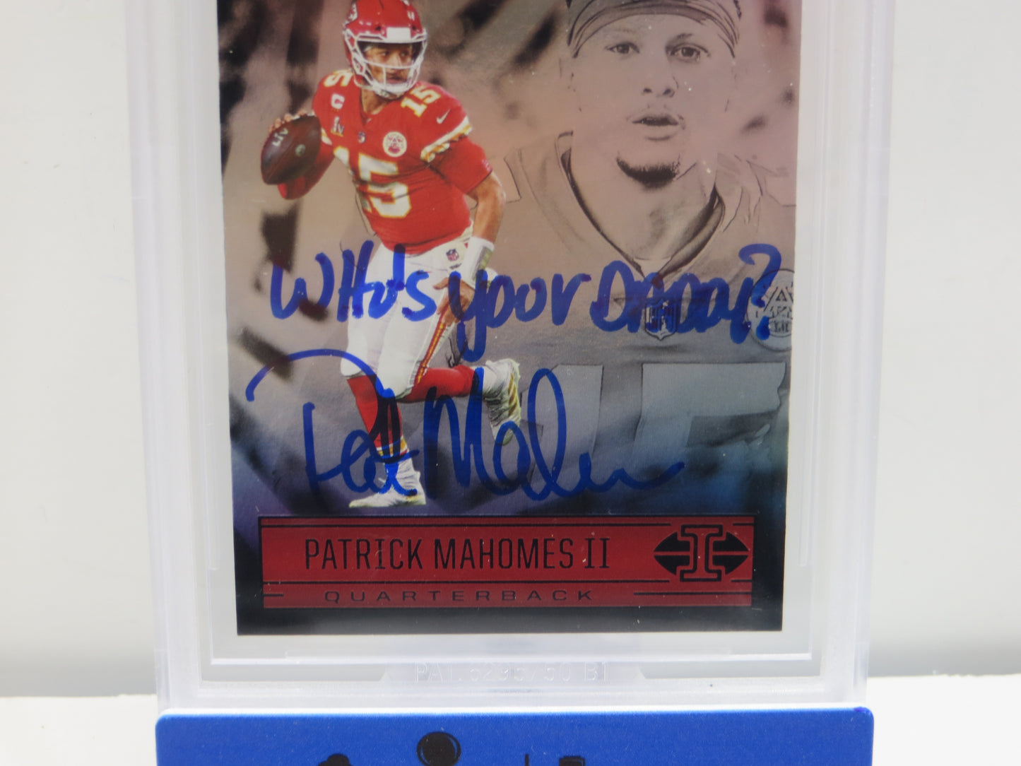 PAT MAHOMES SR SIGNED 2021 Panini Illusions BGS BAS SLAB w/Who's Your Daddy