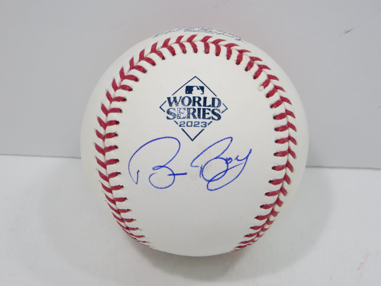 BRUCE BOCHY SIGNED Rawlings 2023 World Series BASEBALL Texas Rangers JSA COA