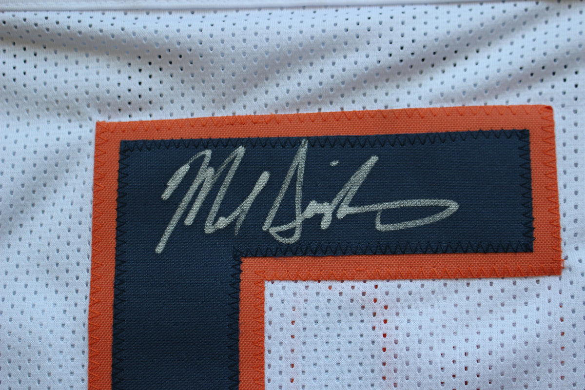 MIKE SINGLETARY CHICAGO BEARS SIGNED WHITE JERSEY w/HOF 98 Baylor Bears BAS