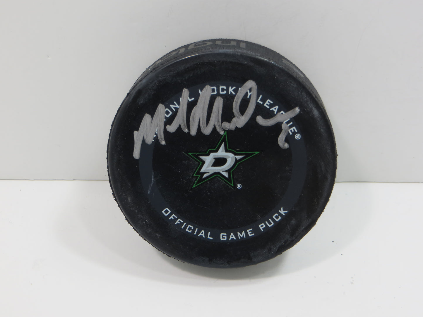 MIKE MODANO DALLAS STARS SIGNED AUTHENTIC OFFICIAL HOCKEY PUCK BAS