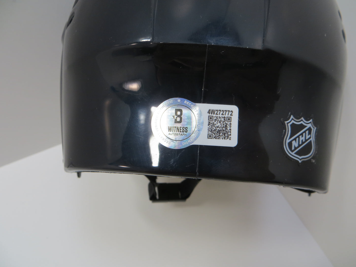 DERIAN HATCHER  DALLAS STARS SIGNED MINI HOCKEY HELMET w/99 CUP BAS COA