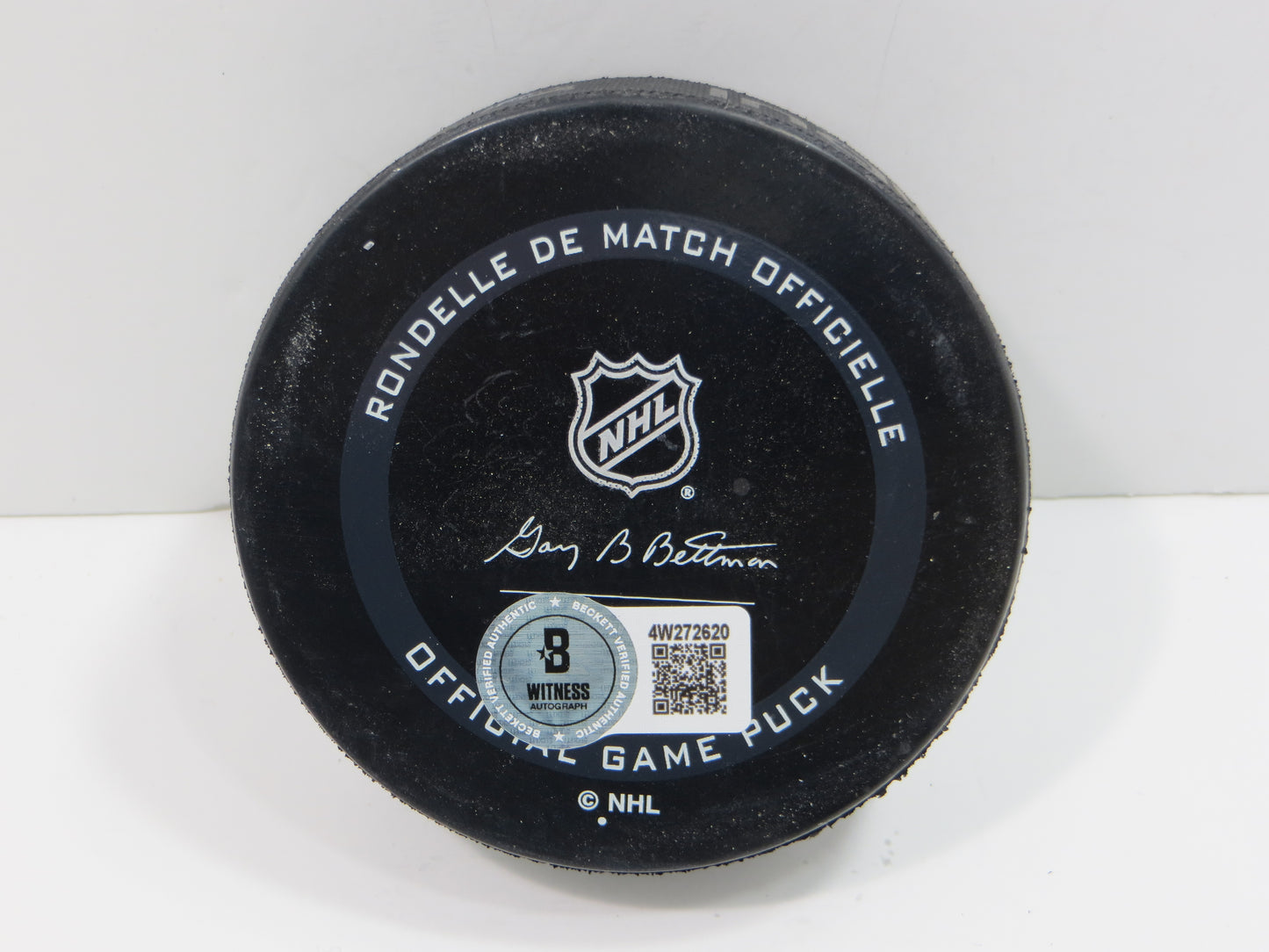 MIKE MODANO DALLAS STARS SIGNED AUTHENTIC OFFICIAL HOCKEY PUCK BAS