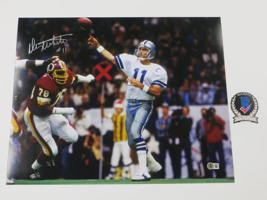 DANNY WHITE DALLAS COWBOYS SIGNED 16x20 PHOTO ASU Sun Devils BAS COA