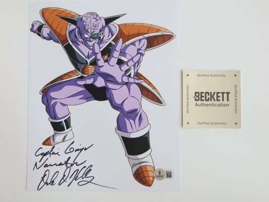 DALE KELLY Dragon Ball Z CAPTAIN GINYU Fighting Stance SIGNED 8x10 PHOTO BAS