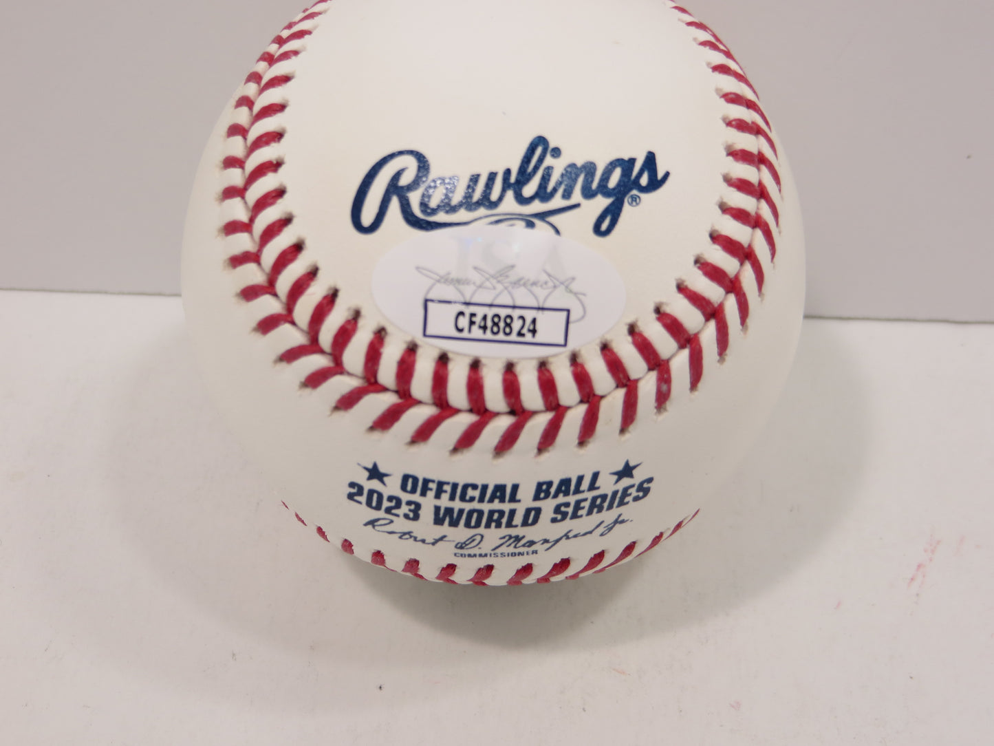 BRUCE BOCHY SIGNED Rawlings 2023 World Series BASEBALL Texas Rangers JSA COA