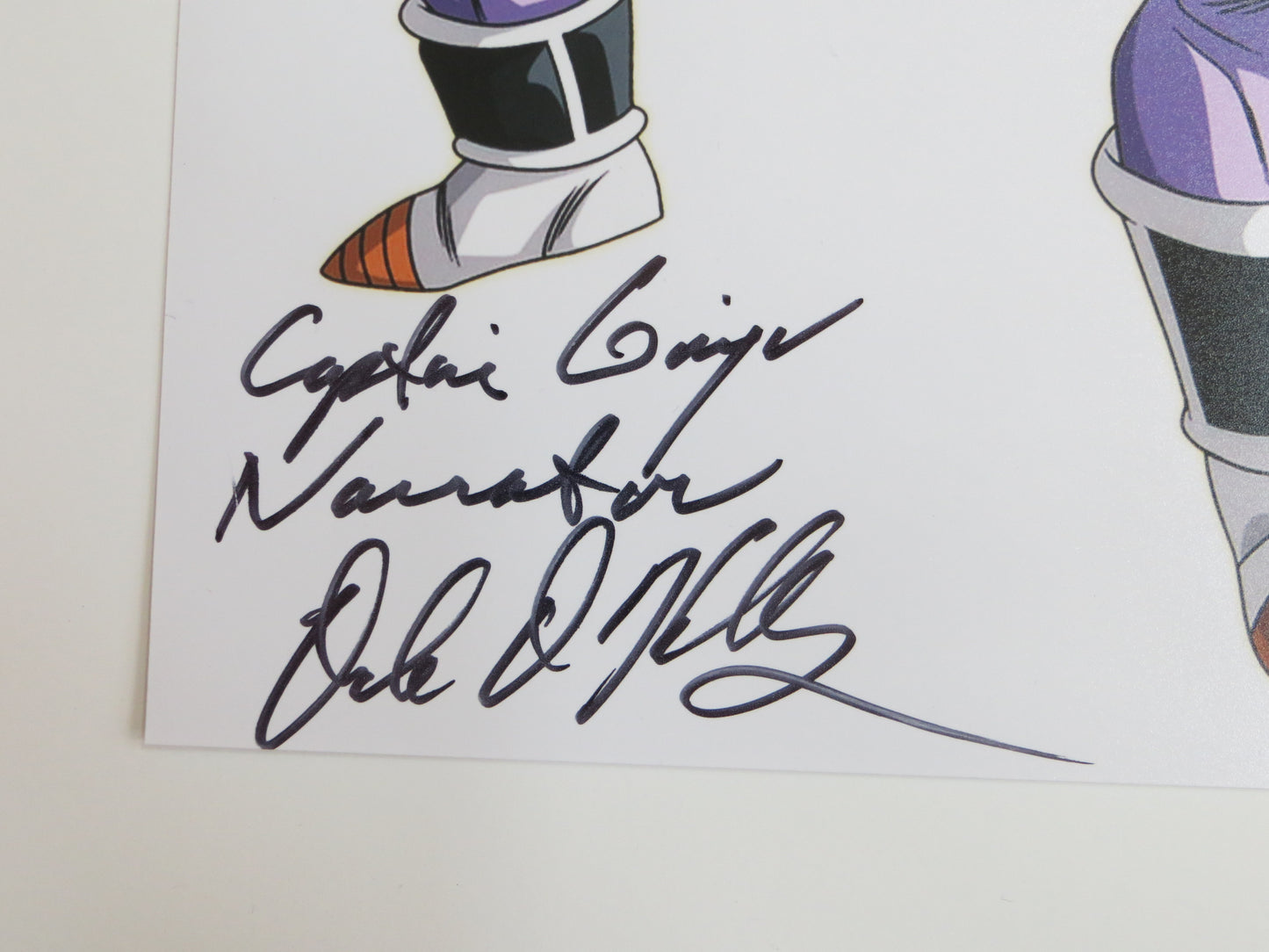 DALE KELLY Dragon Ball Z CAPTAIN GINYU Fighting Stance SIGNED 8x10 PHOTO BAS